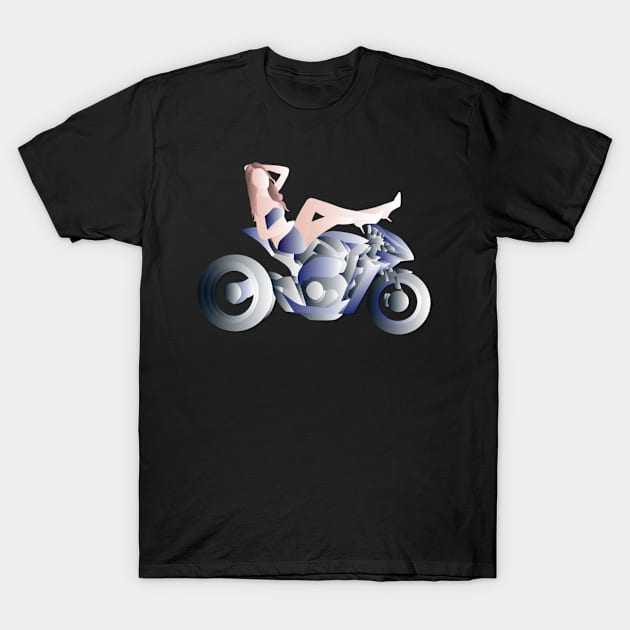 Biker Chick T-Shirt by Holman